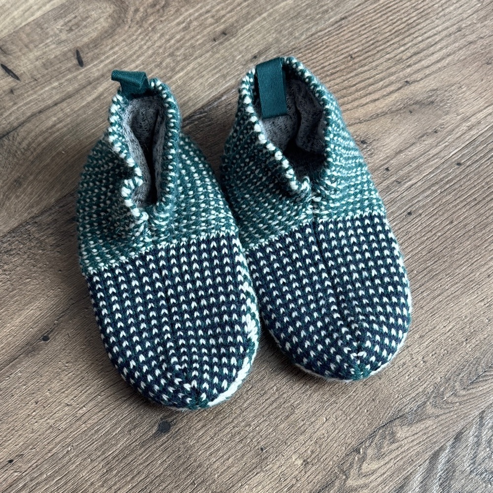 NWOT Bombas Toddler 8-10 Slippers Blue Green